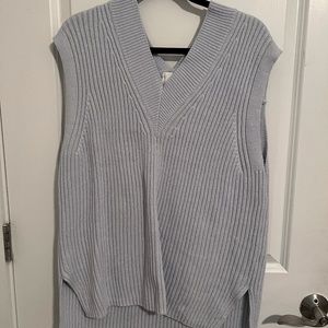 Oversized Ribbed H&M Sweater Vest
